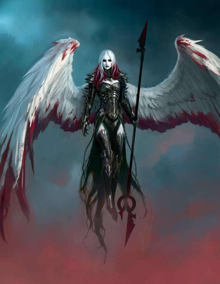 Азраил Падший ангел аниме