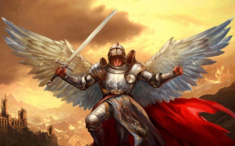 Архангел Михаил в доспехах