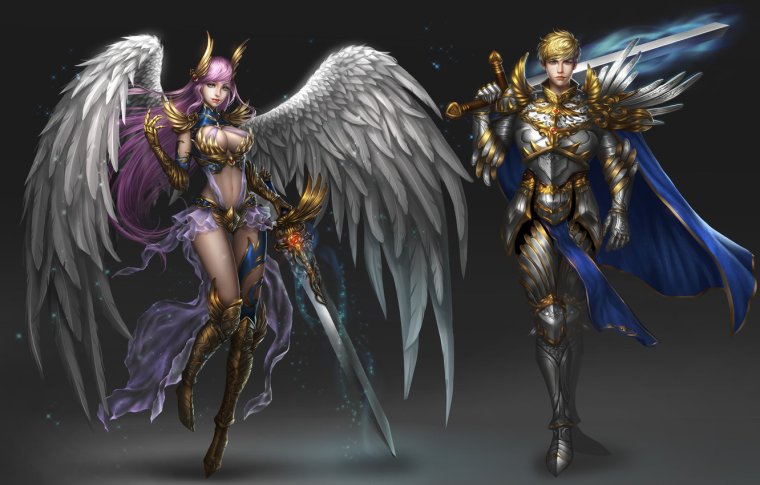 Картинки на рабочий стол фэнтези ангелы