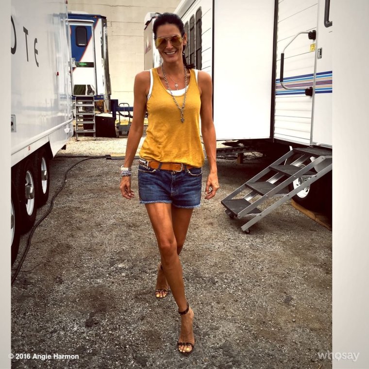 Энджи Хэрмон грудь