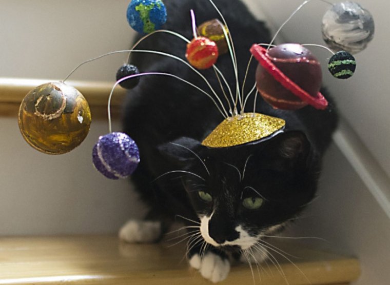 Шляпа на тему космос