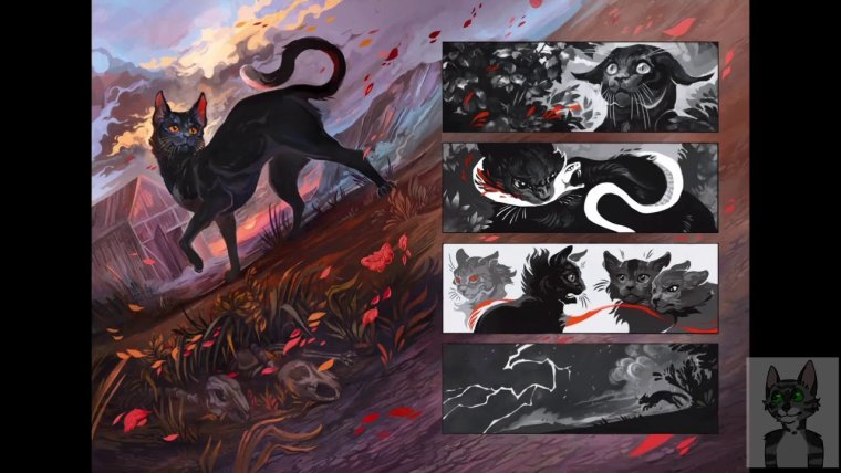 Коты Воители Горелый и коготь