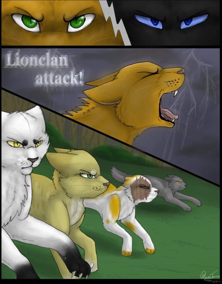 Коты Воители Raven и Scourge