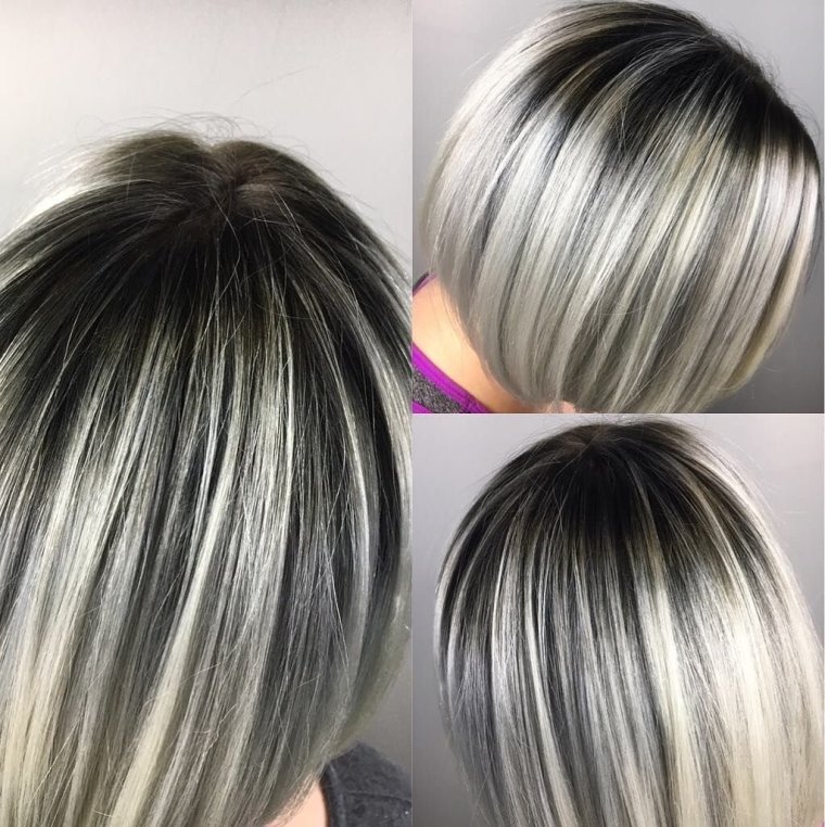 Мелирование волос вуаль