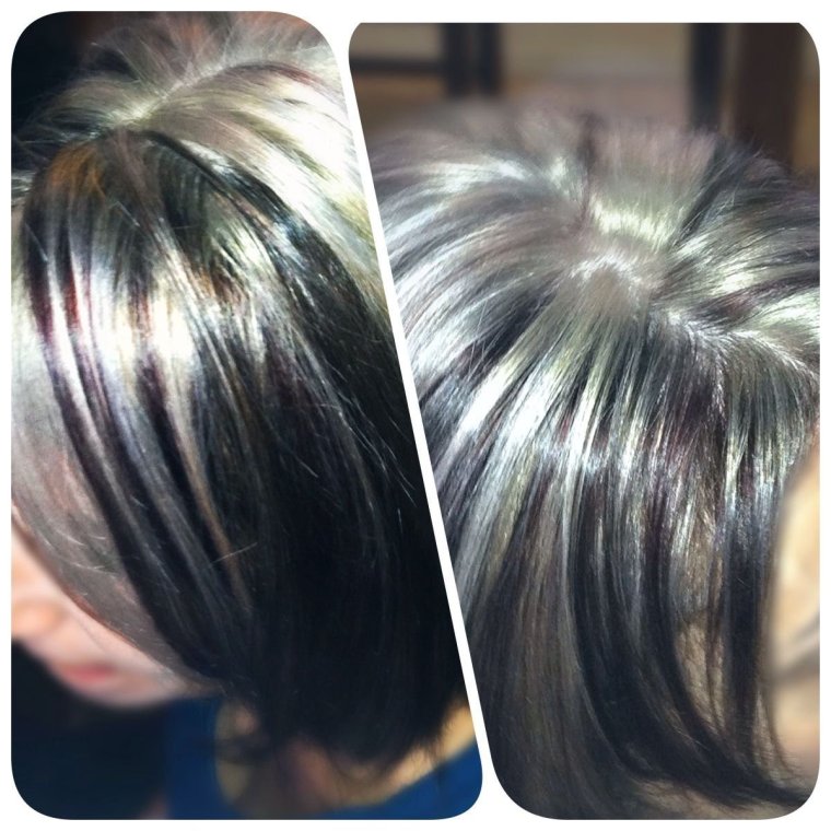 Мелирование волос с темными корнями