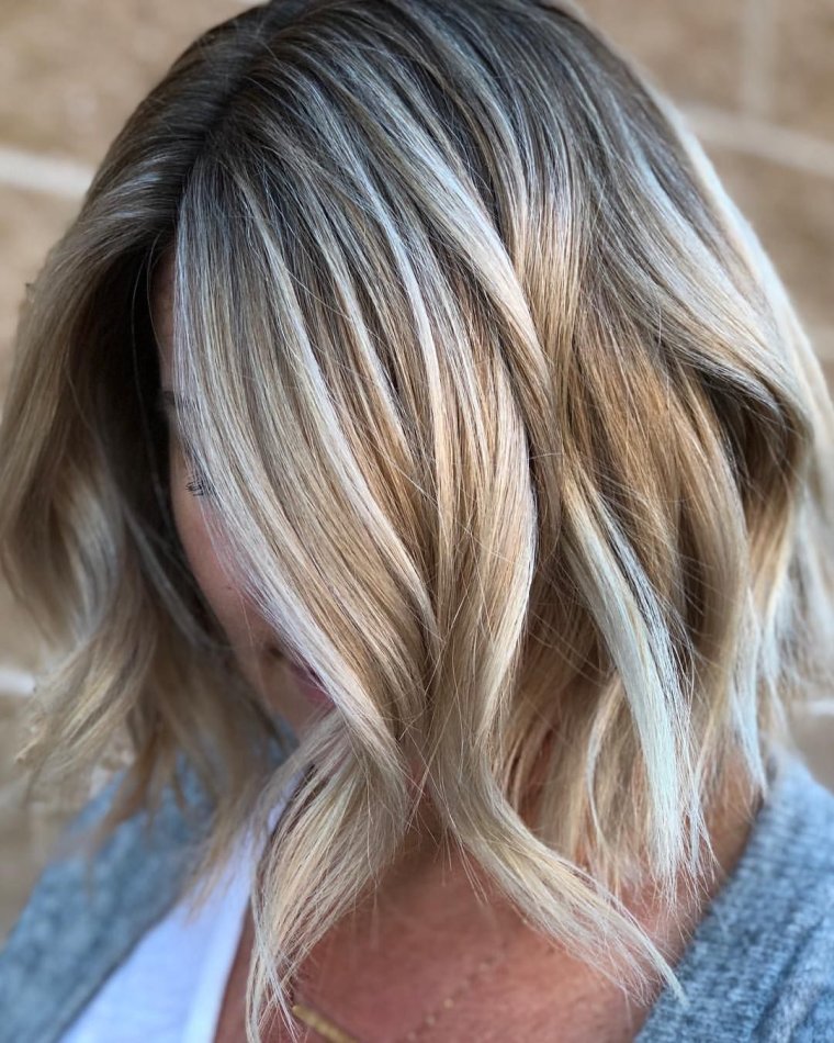 Прикорневое мелирование техника