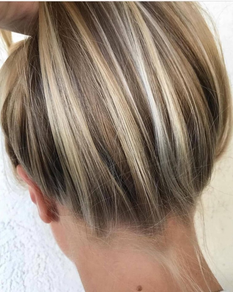 Прикорневое мелирование блонд