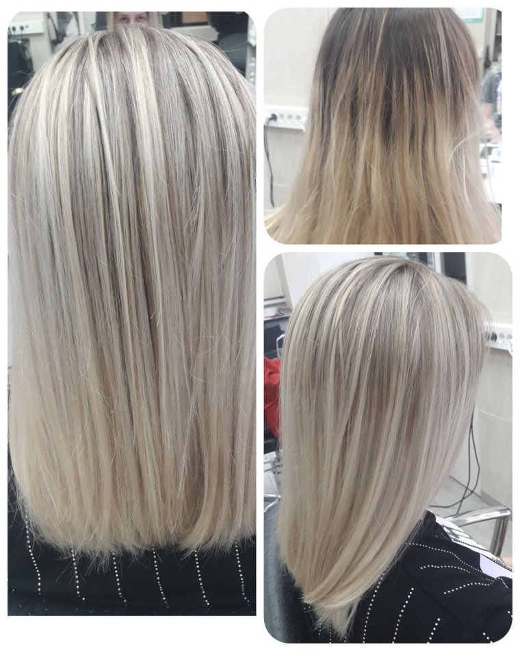 Вуальное мелирование