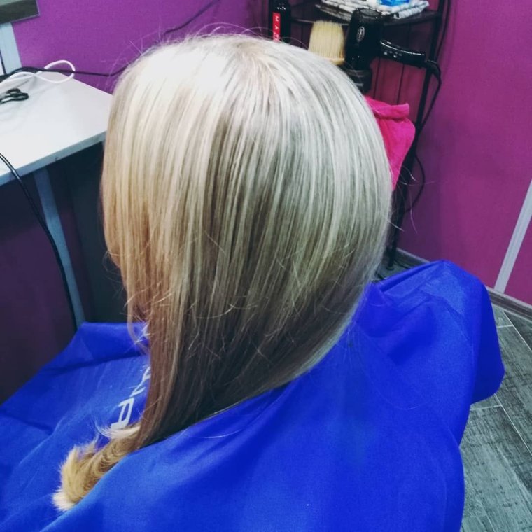 Частое мелирование на темные волосы