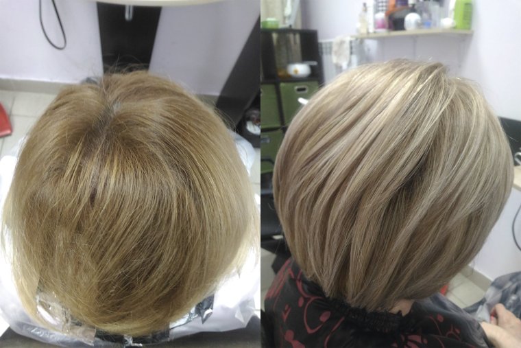 Мелирование на короткие волосы