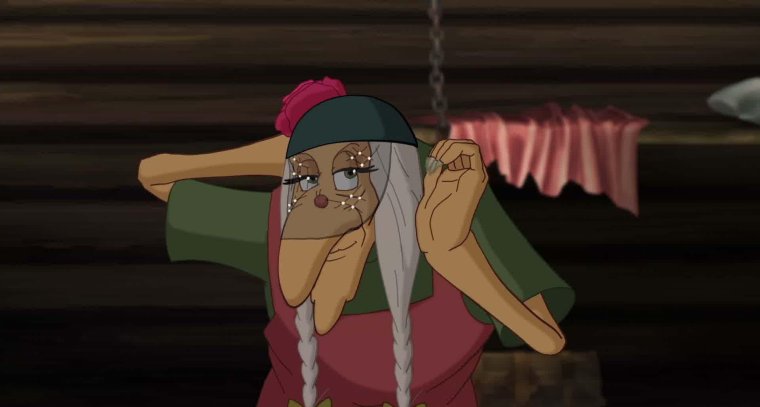 Баба Яга из мультика три богатыря