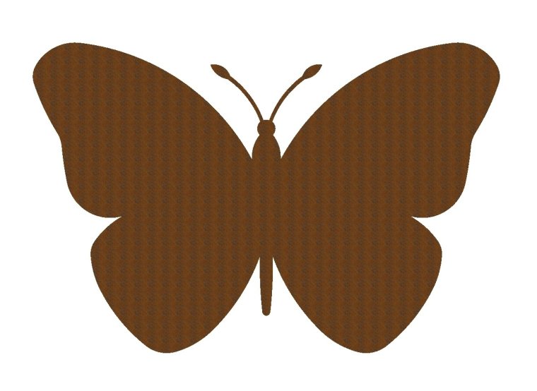 Силуэт бабочки