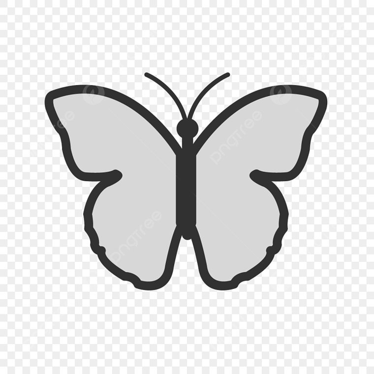 Трафареты бабочек для декора