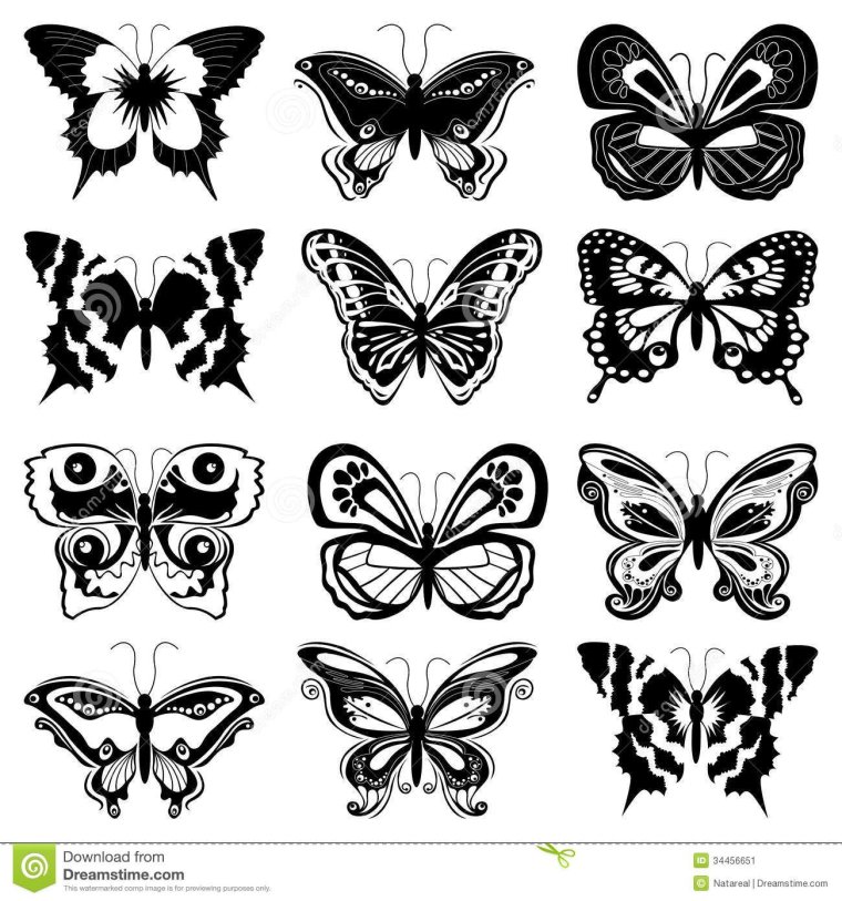 Бабочки для вырезания