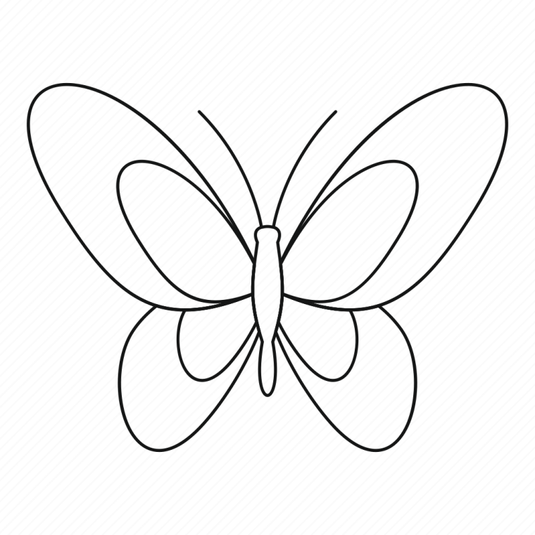 Трафарет для рисования бабочка на прозрачном фоне