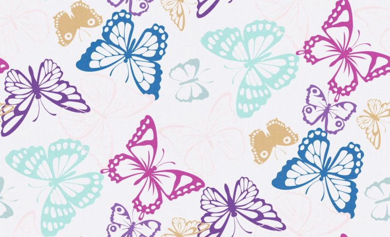 Обои с бабочками для стен