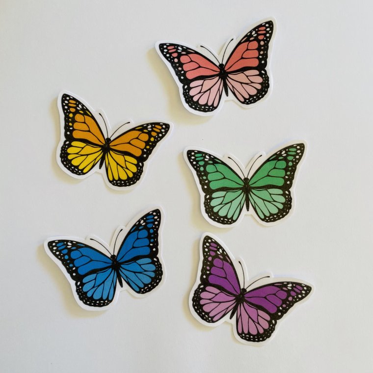 Стикеры "бабочки"