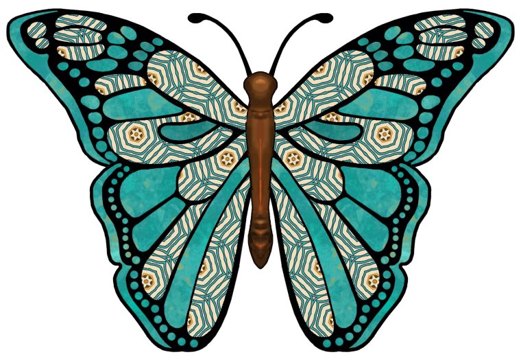 Бабочки шаблоны цветные