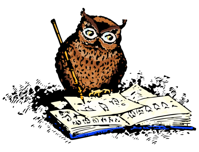 Сова пишет