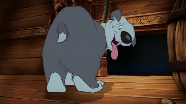 Собака с челкой из мультика