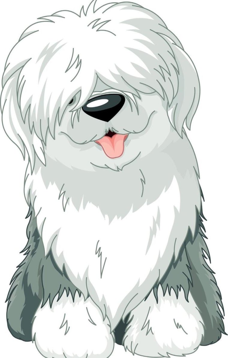 Лохматая собака из мультика