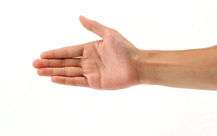 Ладонь сбоку