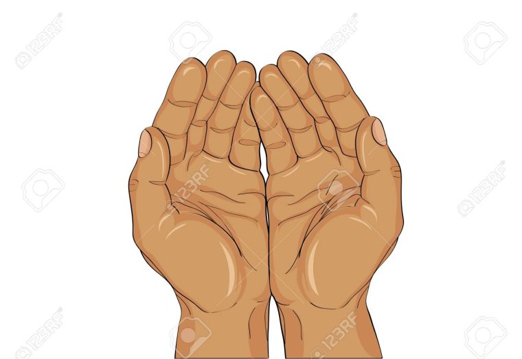 Руки раскрытые ладони