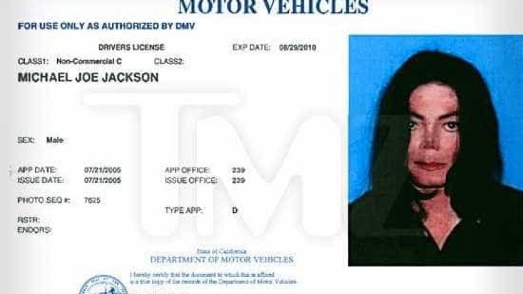 Майкл Джо Джексон паспорт