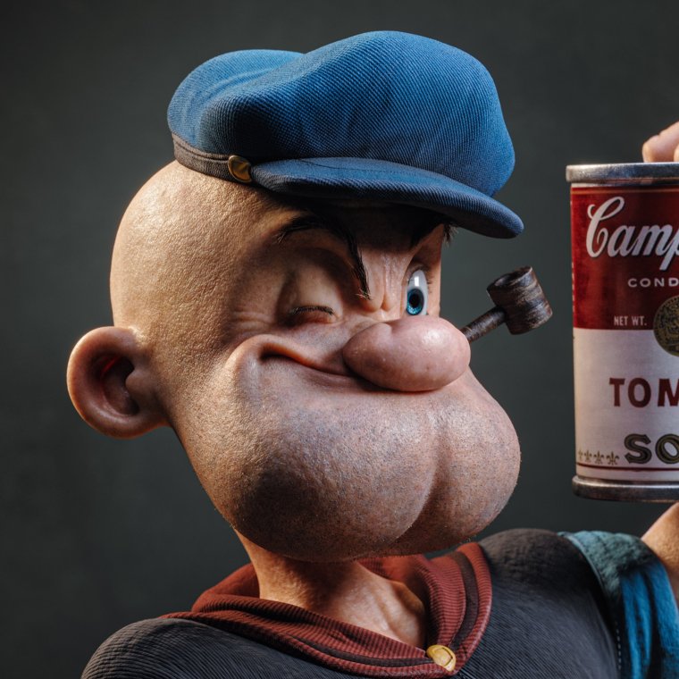 Папай с трубкой