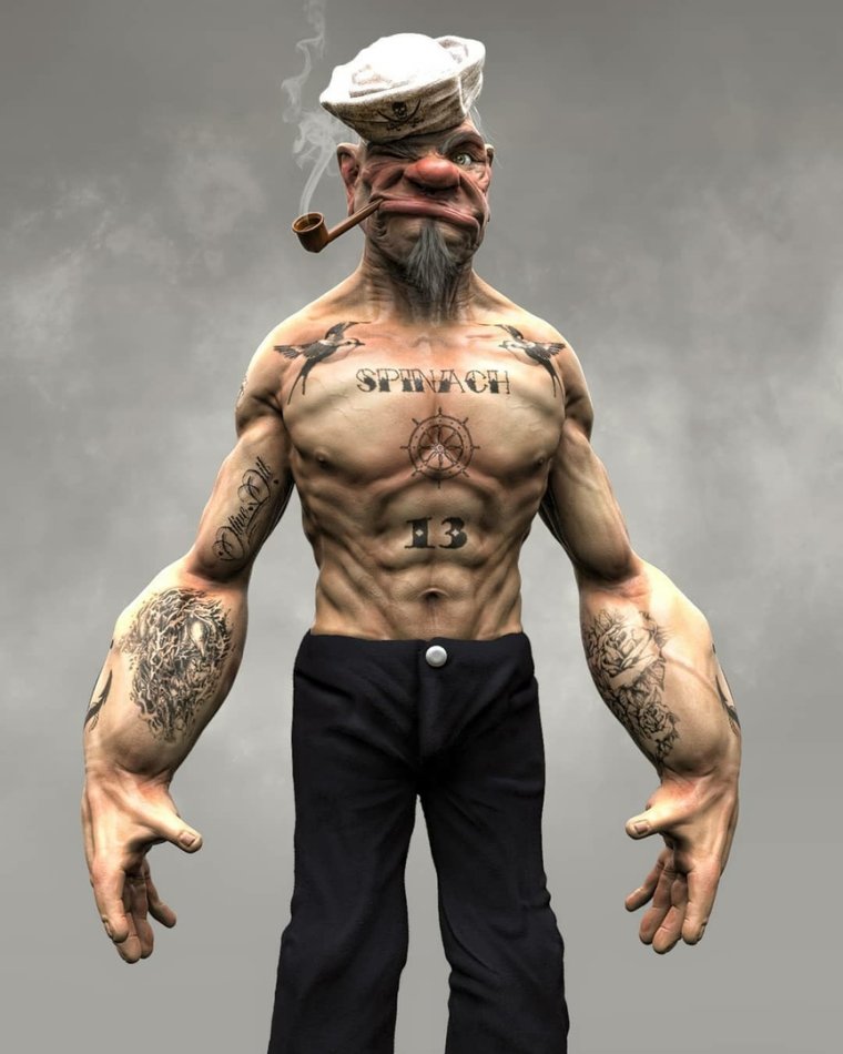 Моряк Папай прототип