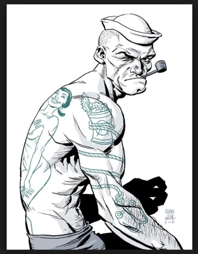 Моряк Папай прототип