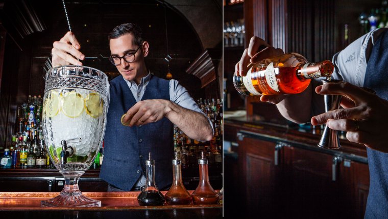 Коктейль в большом бокале