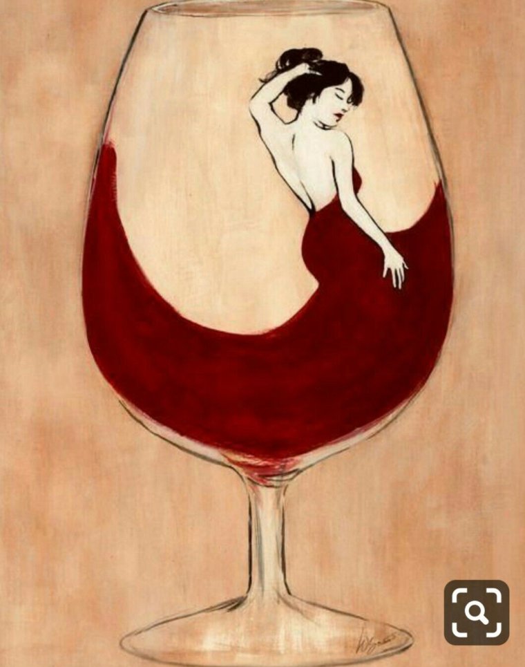 Вино зарисовка