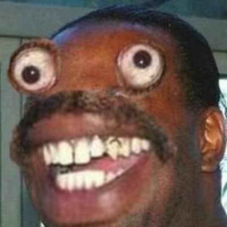 Негр с клубникой