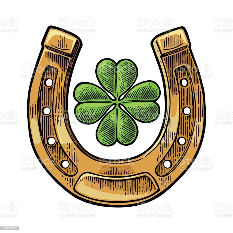 Четырехлистный Клевер с подковой