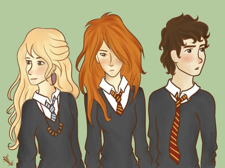 Невилл Полумна и Джинни