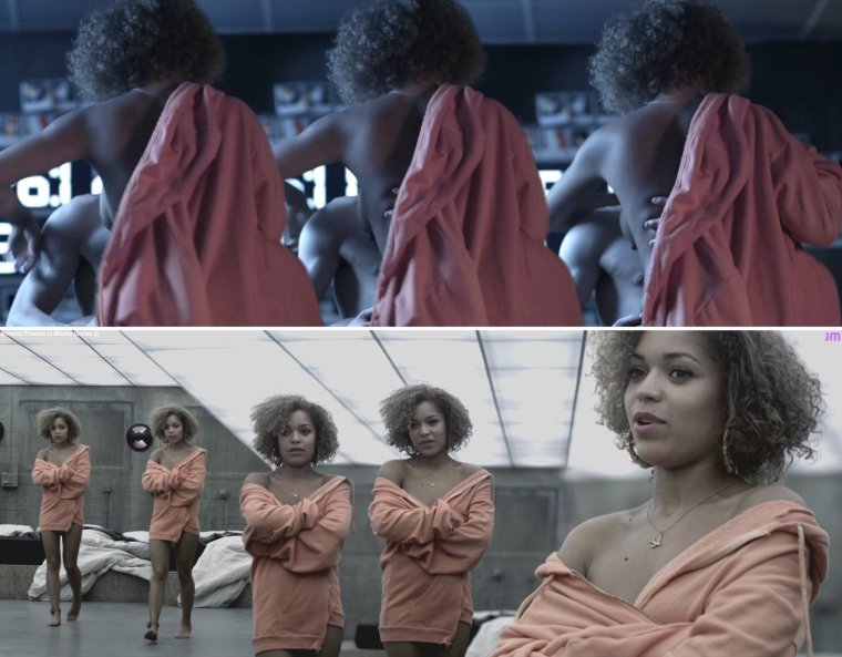 Антония Томас грудь