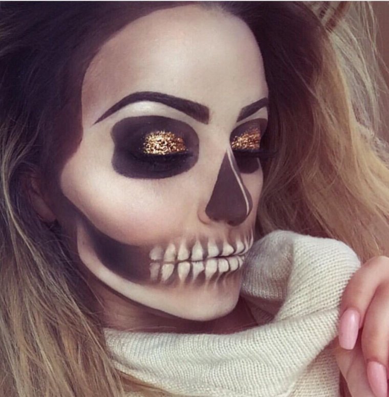 Страшный грим на Хэллоуин