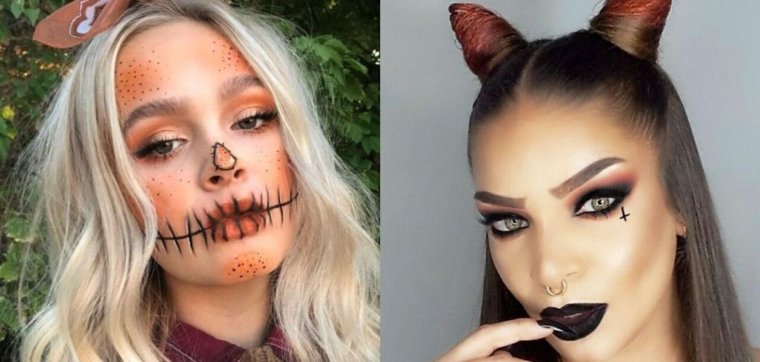 Лёгкие макияжи на Хэллоуин 2020