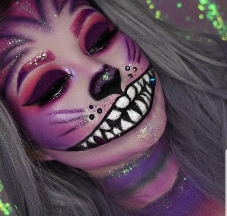 Макияж тыквы на Хэллоуин для девушек