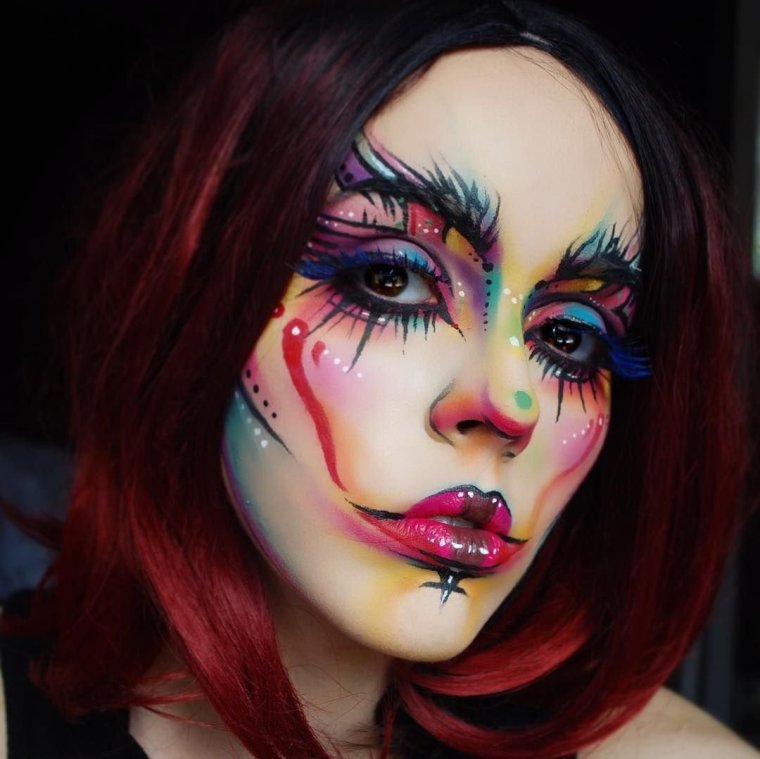 Красивый макияж на Хэллоуин