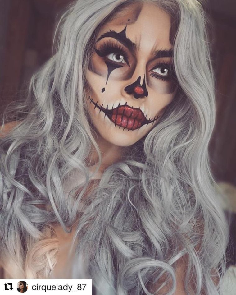 Макияж на Хэллоуин для девушек
