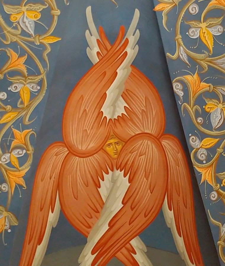 Херувимы фреска икона