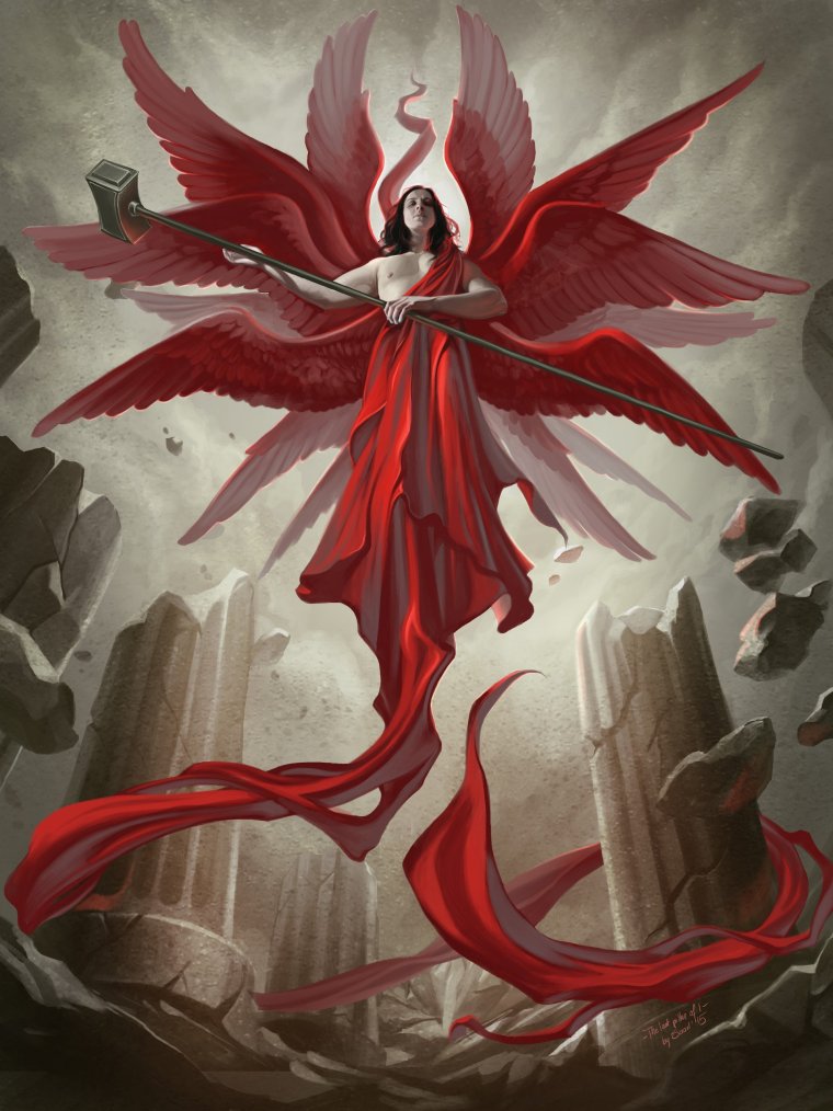 Шестикрылый Серафим Огненный ангел