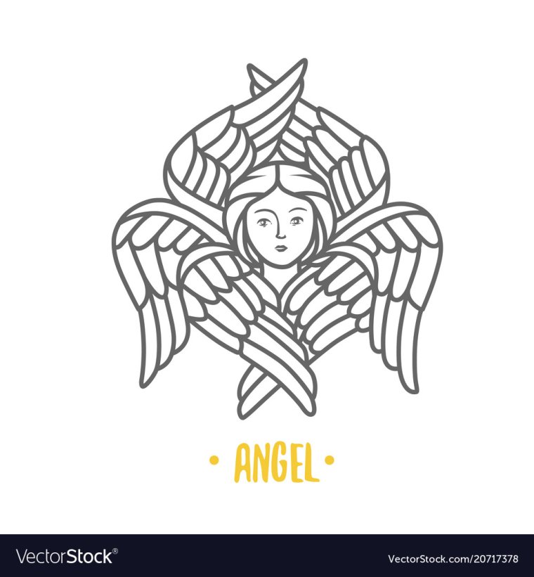 Шестикрылый Серафим вектор