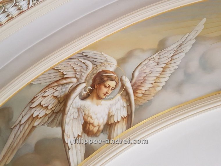 Серафим Херувим фреска роспись храма