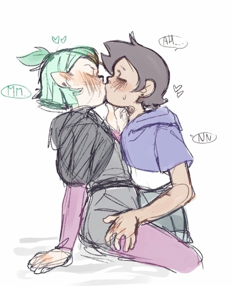 Совиный дом арты Луз и Эмити поцелуй