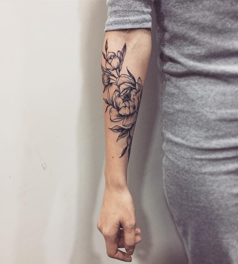 Тату на предплечье для девушек