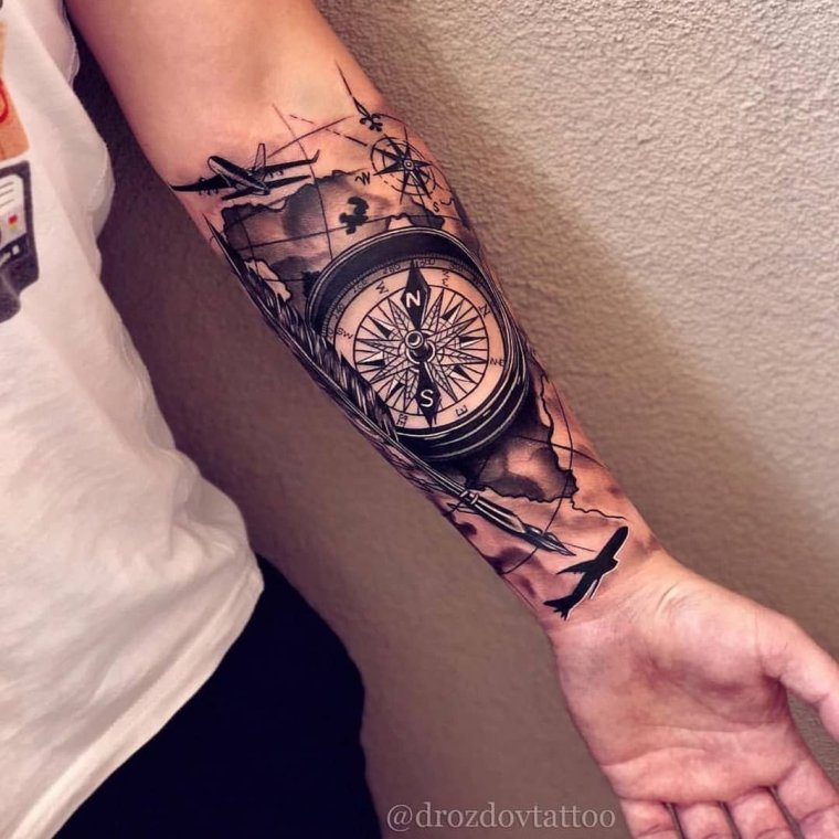 Тату на предплечье мужские