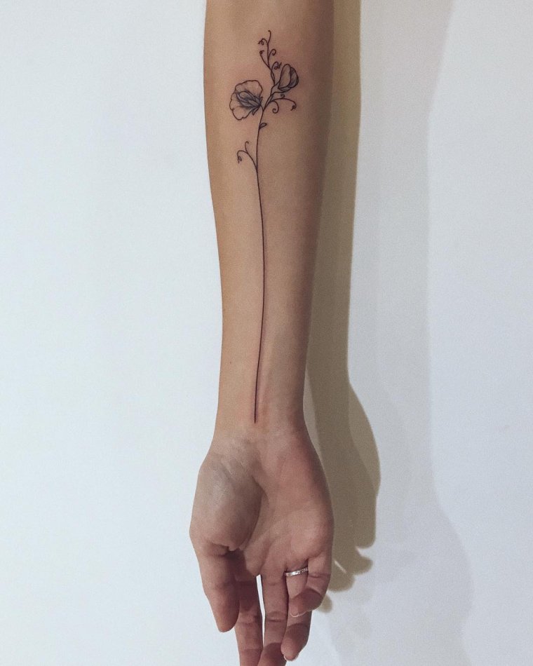 Тату на предплечье для девушек